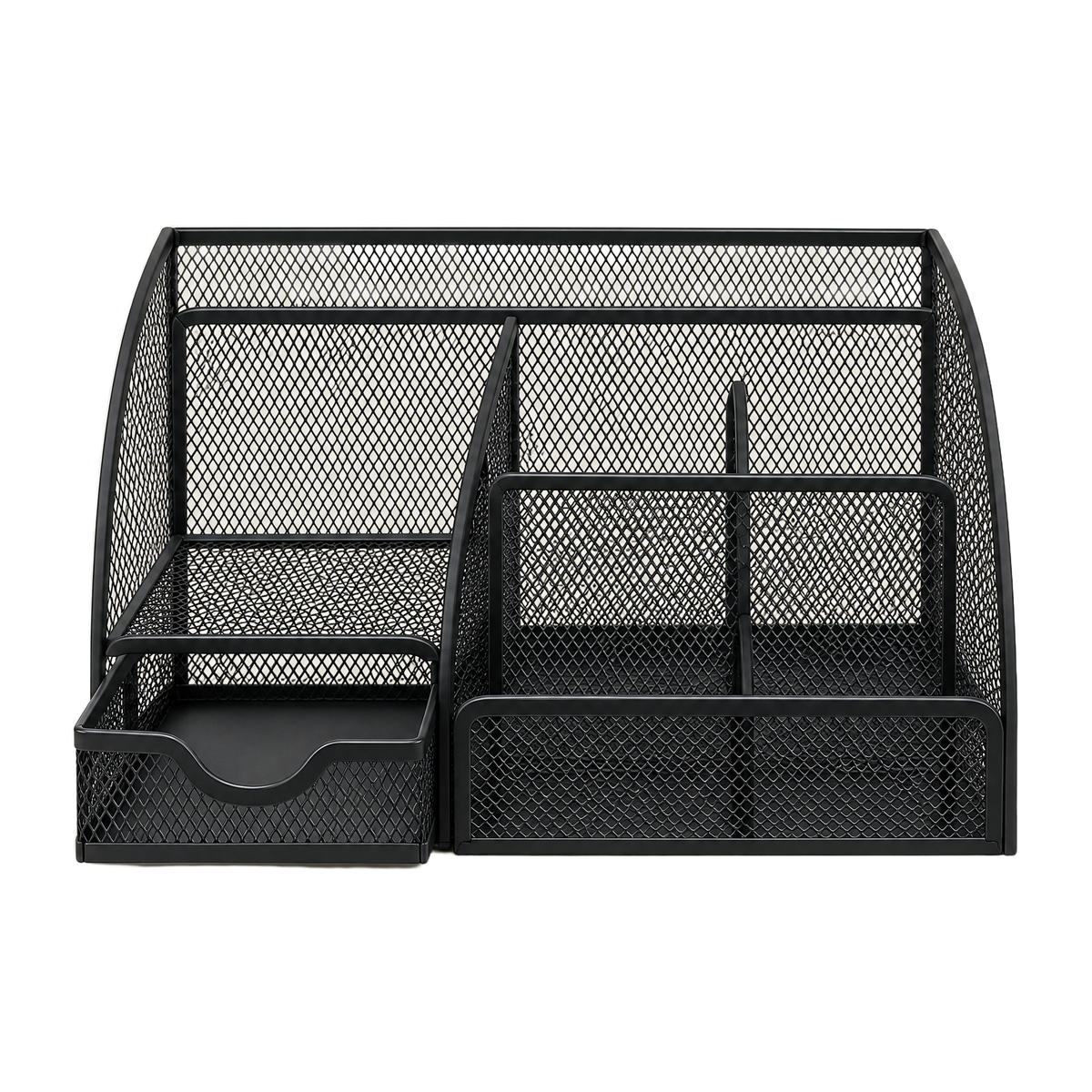 Desk Organiser — Metal Mesh, Seven Compartments