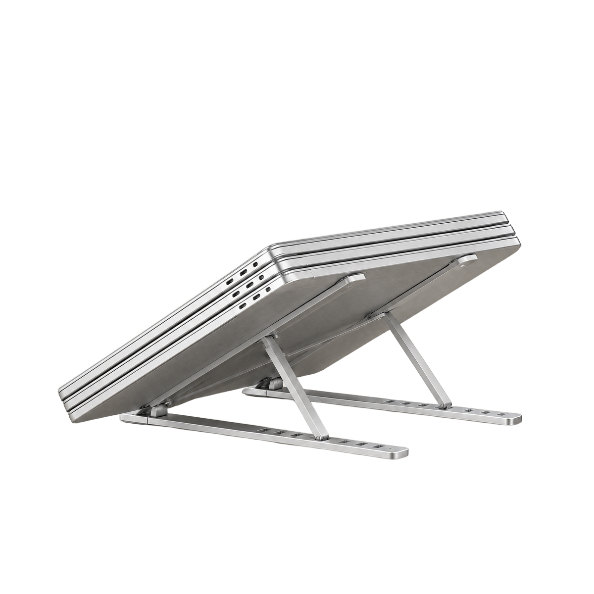 Laptop Riser — Folding Aluminium, Adjustable Height
