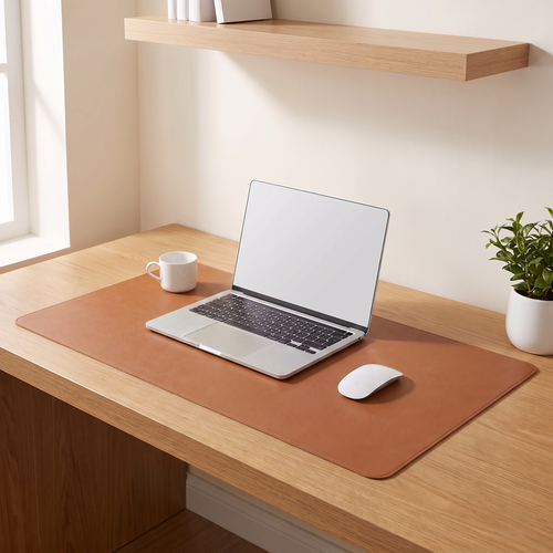 Desk Mat — PU Leather, 900 × 430 or 800 × 400 mm