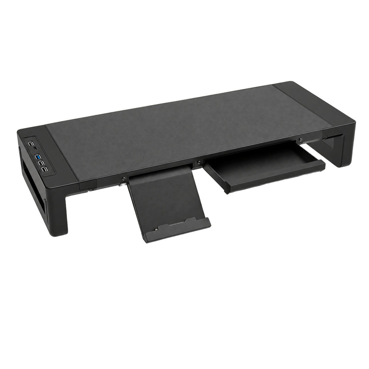 Monitor Stand — Height-Adjustable, With Drawer